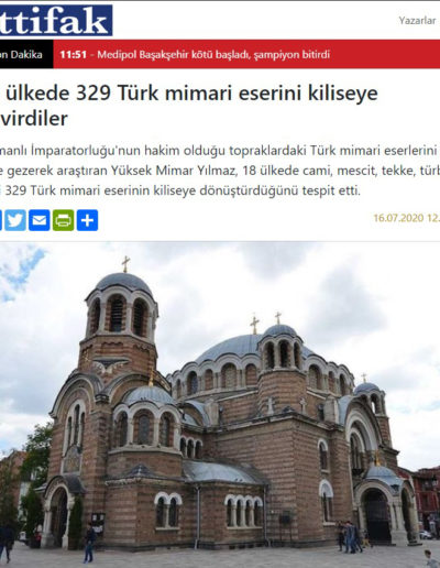 Kiliseye Çevrilen Türk Eserleri gazete haberleri (17)